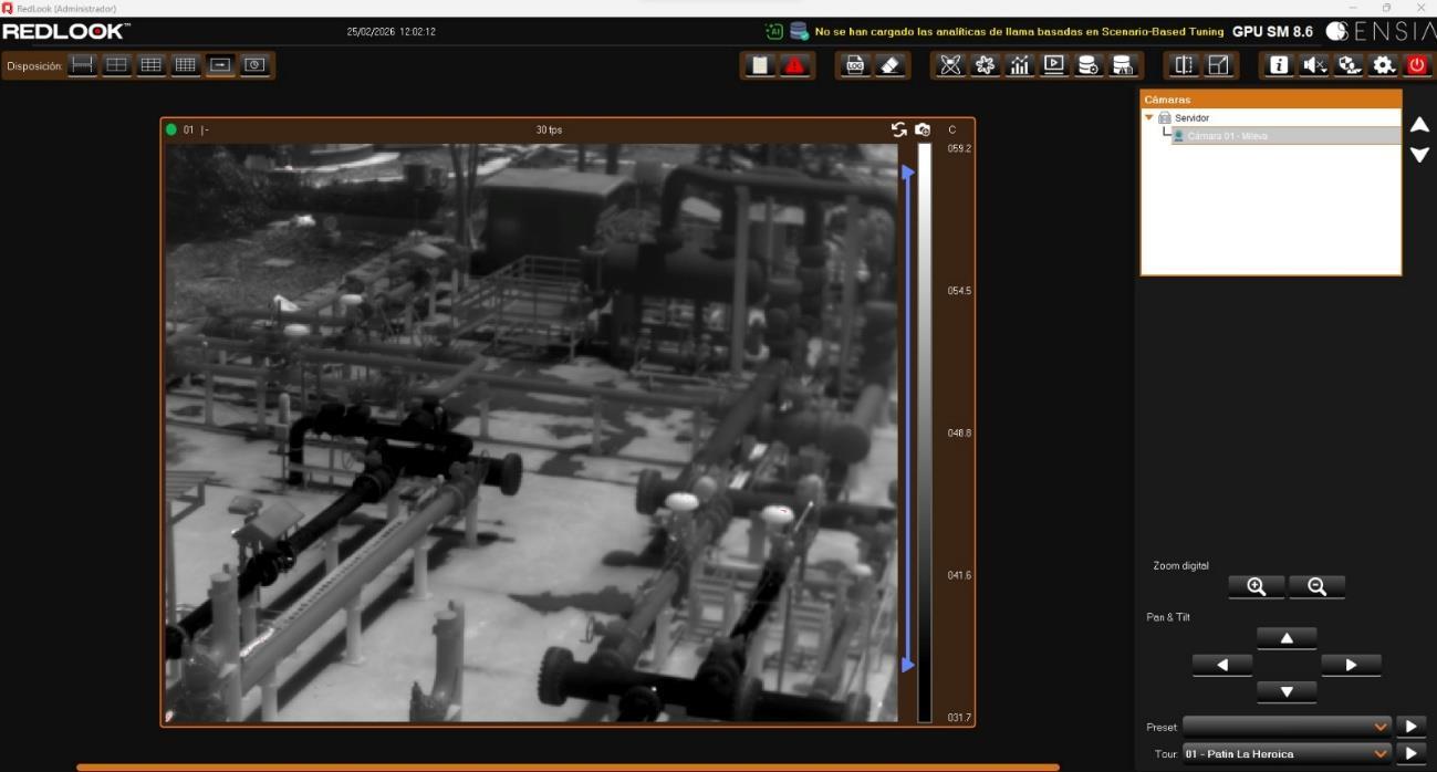 Sistema RedLook instalado en activo de Promigas